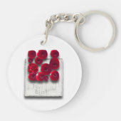 objet_4_variaties op het robijn acryl sleutelhanger (Achterkant)