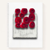 objet_4_variaties op het ruby spiraal notebook notitieboek (Voorkant)