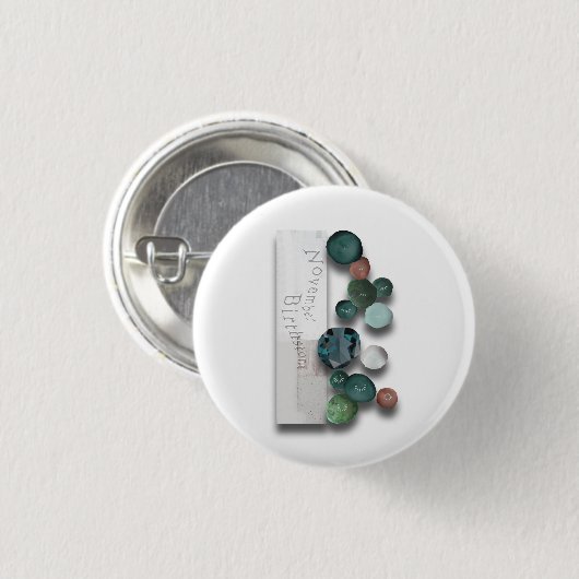 objet_5_variaties op de topaas ronde button 3,2 cm (Voorkant /achterkant)
