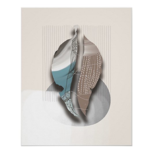objet_8_herfstbladeren_1 glanzende poster (Voorkant)