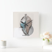 objet_8_herfstbladeren_1 vierkante klok (Huis)