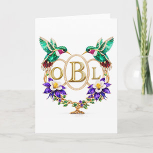 OBL Kolibrie Willekeurige Letters Op Maat Gemaakte