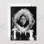 Obleka, een Eskimo-vrouw, 1907 Briefkaart (Voorkant / Achterkant)