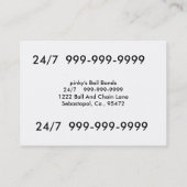 Obligaties Visitekaartjes (Achterkant)