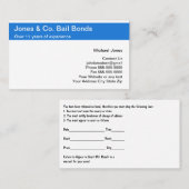 Obligaties Visitekaartjes Afsprakenkaartje (Voorkant / Achterkant)