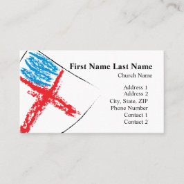 Oblique Episcopal Shield Visitekaartje