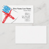 Oblique Episcopal Shield Visitekaartje (Voorkant / Achterkant)