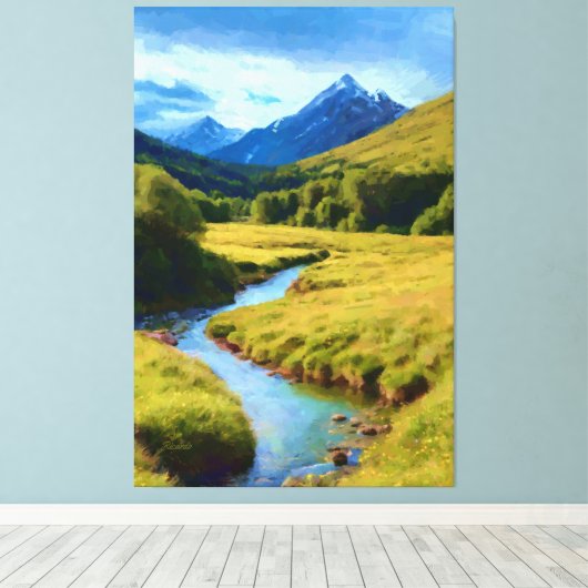 Oblivion, geboren uit Lethe Canvas Afdruk (Insitu (Houten vloer))