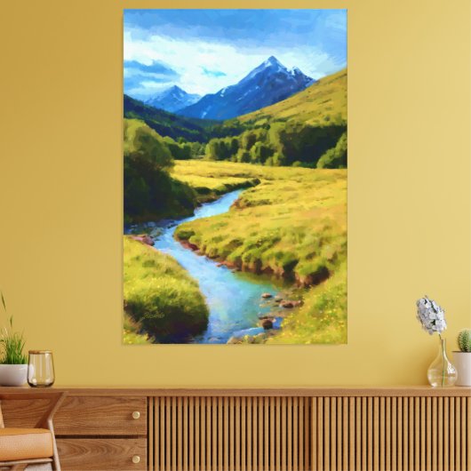 Oblivion, geboren uit Lethe Canvas Afdruk (Insitu (Woonkamer))