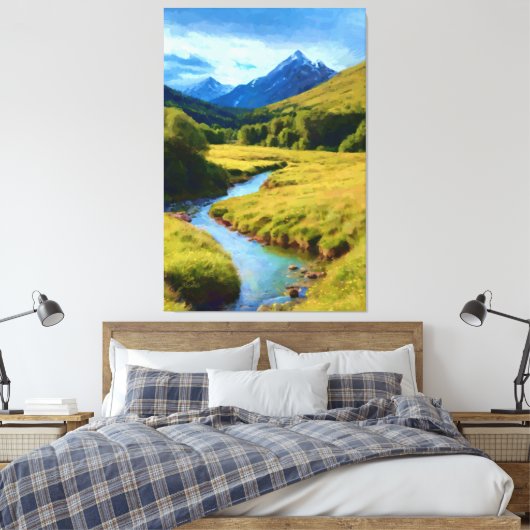 Oblivion, geboren uit Lethe Canvas Afdruk (Insitu (Slaapkamer))