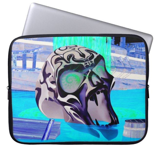 Oblivion Horror 3D Laptop Sleeve (Voorkant)