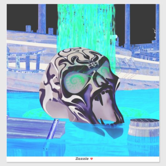 Oblivion Horror 3D Laptops XBox Sticker (Vel)