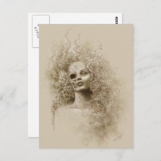 Oblivion Macabre Fantasy Art Briefkaart (Voorkant / Achterkant)