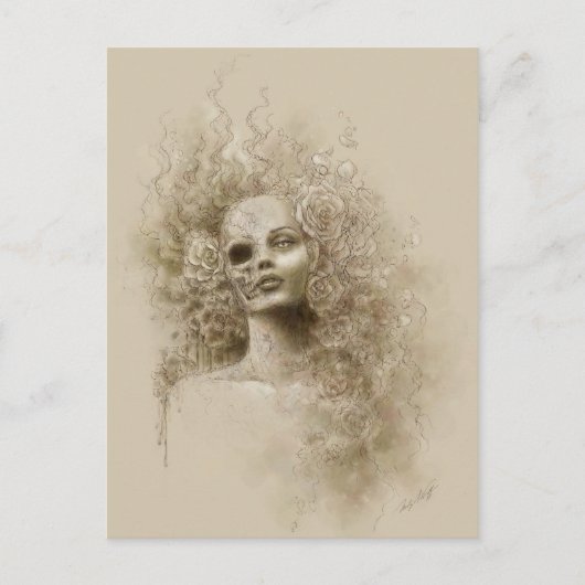 Oblivion Macabre Fantasy Art Briefkaart (Voorkant)