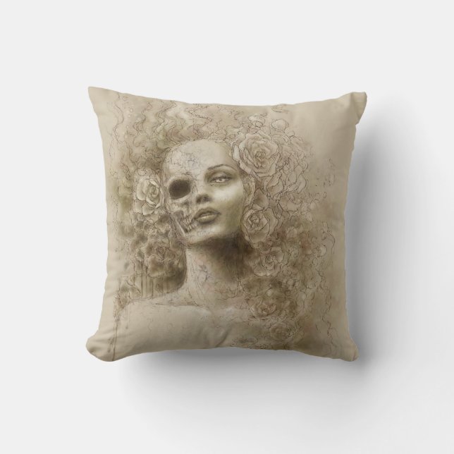 Oblivion Macabre Fantasy Art Pillow Kussen (Voorkant)