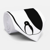 Oblong Penguin en chick Stropdas (Opgerold)