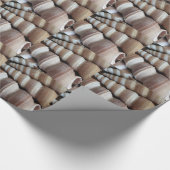 Oblong Summer Seashells, Summer Season Cadeaupapier (Hoek)