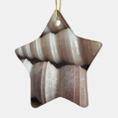 Oblong Summer Seashells, Summer Season Keramisch Ornament (Links)