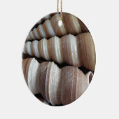 Oblong Summer Seashells, Summer Season Keramisch Ornament (Rechts)