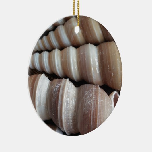 Oblong Summer Seashells, Summer Season Keramisch Ornament (Rechts)