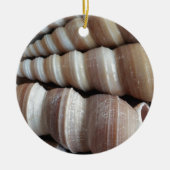Oblong Summer Seashells, Summer Season Keramisch Ornament (Voorkant)