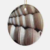 Oblong Summer Seashells, Summer Season Keramisch Ornament (Links)