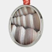 Oblong Summer Seashells, Summer Season Metalen Ornament (Links)