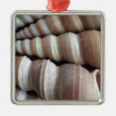 Oblong Summer Seashells, Summer Season Metalen Ornament (Voorkant)