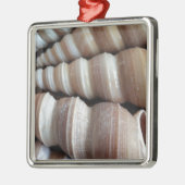 Oblong Summer Seashells, Summer Season Metalen Ornament (Links)