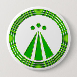 OBOD Symbool Neon Green Ronde Button 4,0 Cm