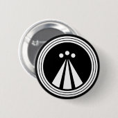 OBOD-symbool op zwart Ronde Button 5,7 Cm (Voorkant /achterkant)