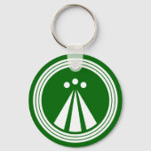 OBOD-symbool op zwart Sleutelhanger (Voorkant)