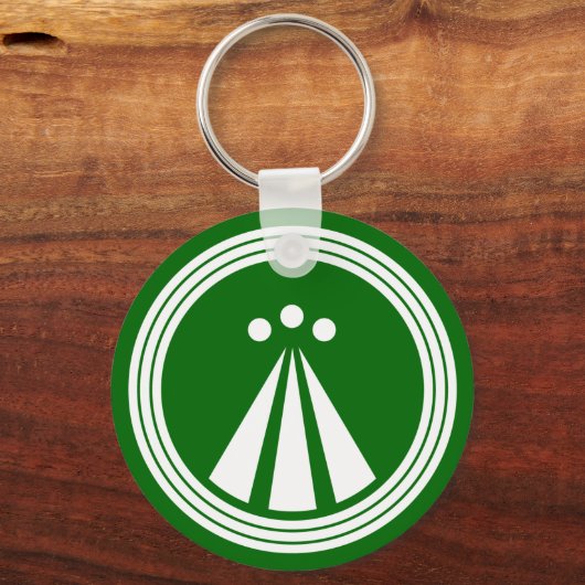 OBOD-symbool op zwart Sleutelhanger (Voorkant)