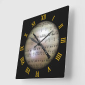 Oboe ~ Achtergrond "The Musical Planet" * ~ Vierkante Klok (Hoek)