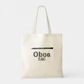 Oboe Bag Oboist Player Dubbelrood Tote Bag (Achterkant)