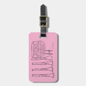 Oboe-beelden Bagagelabel (Voorkant verticaal)