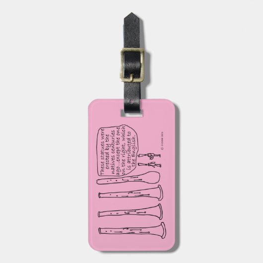 Oboe-beelden Bagagelabel (Voorkant verticaal)