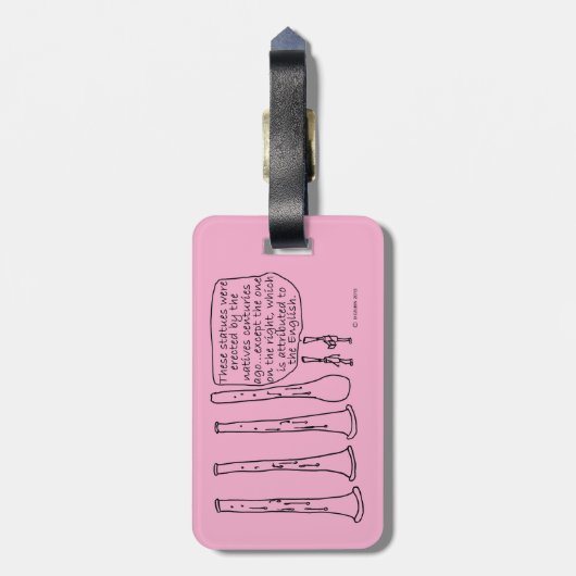 Oboe-beelden Bagagelabel (Achterkant verticaal)