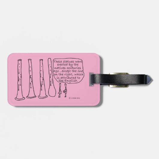 Oboe-beelden Bagagelabel (Achterkant horizontaal)