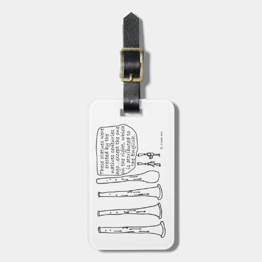 Oboe-beelden Bagagelabel (Voorkant verticaal)