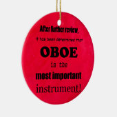 Oboe belangrijkste instrument keramisch ornament (Rechts)