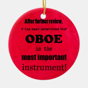 Oboe belangrijkste instrument keramisch ornament