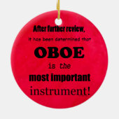 Oboe belangrijkste instrument keramisch ornament (Achterkant)