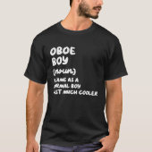 Oboe Boy Definition  Musician T-shirt (Voorkant)