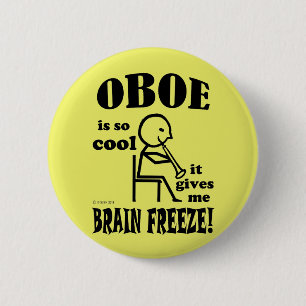 Oboe, Brain Freeze Ronde Button 5,7 Cm
