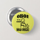 Oboe, Brain Freeze Ronde Button 5,7 Cm (Voorkant /achterkant)