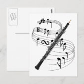 Oboe Briefkaart (Voorkant / Achterkant)