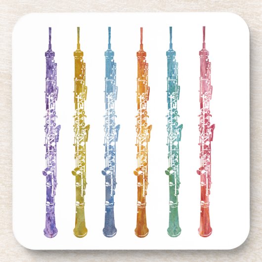 Oboe Crayons Drankjes Onderzetter (Voorkant)