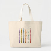 Oboe Crayons Grote Tote Bag (Voorkant)