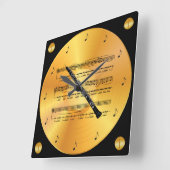 Oboe ~ Datablad Music ~ Gold Record ~ Vierkante Klok (Hoek)